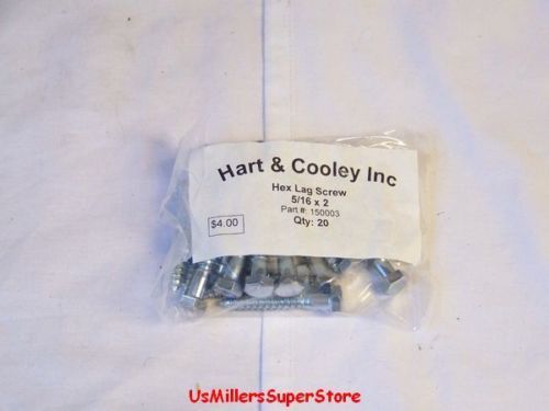 Hex lag screw 5/16 x 2 qty 20 for sale