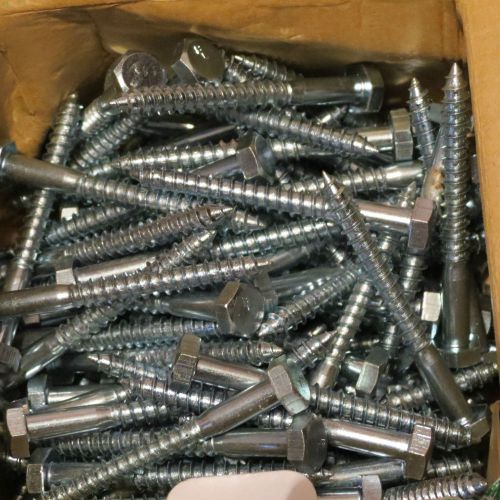 Hex lag screw 5/16 x  2  box of 100 for sale