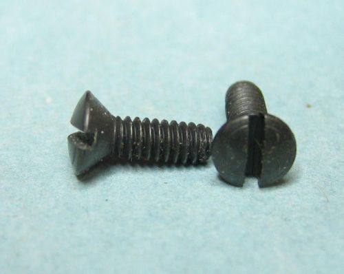 200 - Pieces Black Oxide Brass 5/16&#034;-Long 3-48 Slotted Oval Head Machine Screw