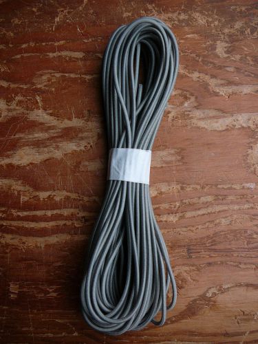 Silver MICRO Nylon coated rubber rope shock cord 3mm x 50&#039; MINI Bungee Cord