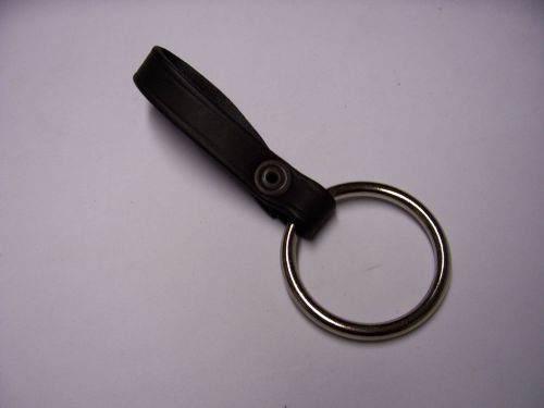 Boston leather 5450-1-n 1-1/2&#034; steel ring baton/flashlight holder, blk free ship for sale
