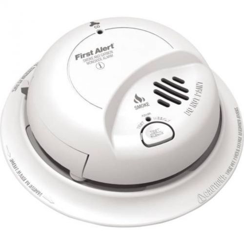 Brk direct wire ac/dc smoke and carbon monoxide alarm sc9120b first alert for sale