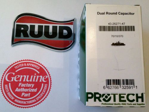 Rheem ruud protech capacitor 70+10 uf 370 43-26271-47 for sale