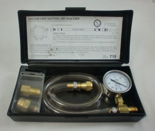 Westwood Products Inc. T15 Vacuum-View Suction Line Analyzer with Fittings! NR!