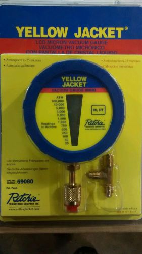 Yellow Jacket LCD Micron Vacuum Gauge, 69080 - NEW
