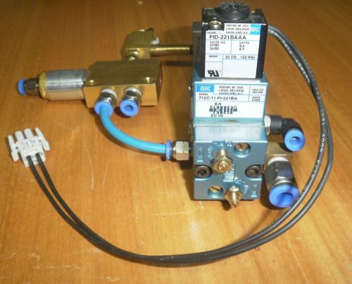 Sheffer Pneumatic Cylinder and  Mac Solenoid Valve Assembly