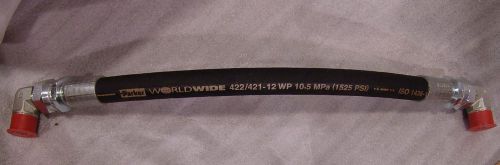 Hydraulic hose parker 3/4&#034; x 20&#034; 422/421-12wp 1500 psi unused swivel ends for sale