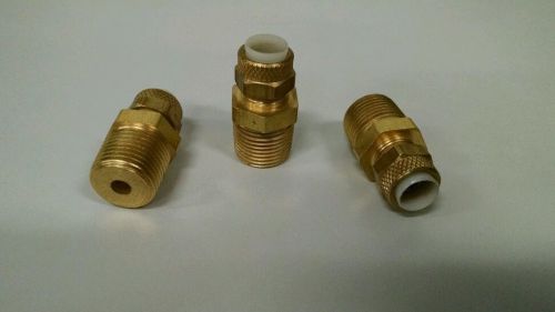 Lot of 75 imperial eastman poly-flo male connector 268-p 06x06, 3/8&#034;x3/8&#034; for sale