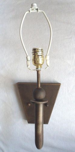 Set 2 ~ rustic bronze wall sconce~body/base~hard wired wall mount light fixtures for sale