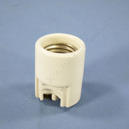 Leviton porcelain side outlet lampholder light socket keyless no cap 660w 10091 for sale