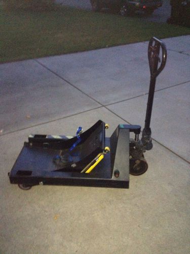 Moore pallet jack with roll adapter and brake for sale