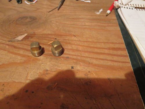 brass plugs 3/8&#034; lot of 2