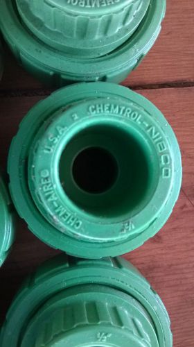 Nibco CHEM-AIRE 1/2&#034; Union Socket CF00800 Green Sch 80 High Pressure Fitting