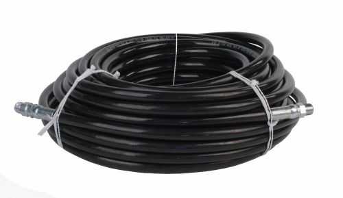 Sewer Jetter Hose 4000 PSI 3/8&#034; NPT x 100&#039; Black Thermoplastic Weather Resistant