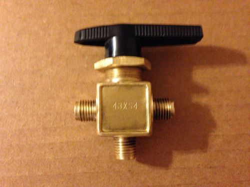 Whitey brass valve 43xs4 compressiong fitting 3-way for sale