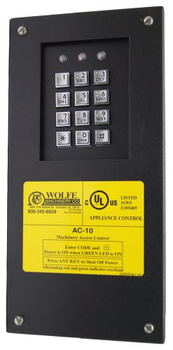 Wolfe AC-10 Machine Access Control Panel with Keyboard