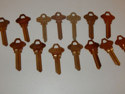 14 Key Blanks STAR 5SH1 Schlage and ILCO No Numbers