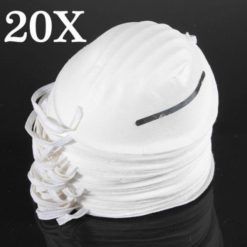 20 PCS Dust Mask Antidust Clean Molded Filter Mouth Respirator Disposable Safety