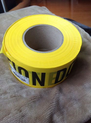 NEW sealed roll of CAUTION - DO NOT ENTER safety tape 1000 ft. 3&#034; width