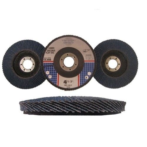 10 4.5x7/8 Jumbo Zirc Flap Disc Grinding Wheel 40 grit