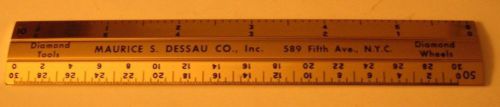 Mint Condition Maurice S. Dessau Co. Inc. Advertising 6 Inch Ruler New York City