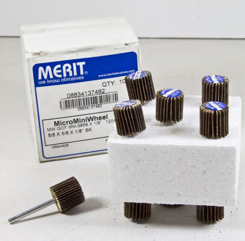Merit Micro Mini Wheel 120 Grit 5/8 X 5/8 X 1/8 08834137482