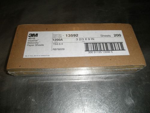 3m 1200 grit imperial wet or dry paper, abrasives, sand paper for sale