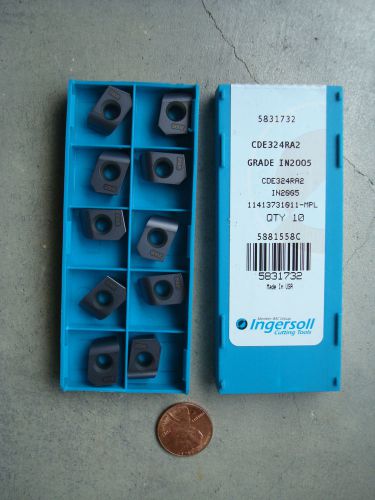 30pcs NEW INGERSOLL CDE324RA2 , Grade IN2005 CARBIDE INSERTS,