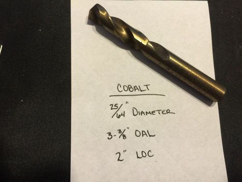 25/64&#034; Cobalt Drill