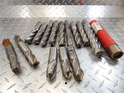 14 hss dbl. single ball nose reg. end mills 7/8&#034; to 1-1/4&#034; w/ 7/8 to 1-1/8 bore for sale