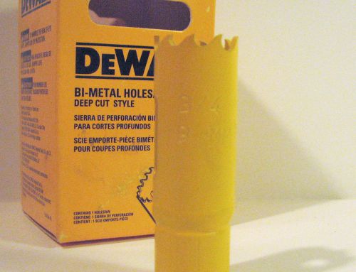 DeWalt Hole Saw 1- 3/8&#034; NEW USA Bi-Metal Deep Cut Style Double Tooth