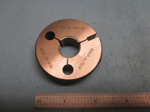Nice! 3/4 16 unf 2a thread ring gage no go only .750 p.d. is .7029 made in usa for sale