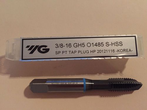 3/8-16 GH5 3FL Spiral Point Plug Blue Ring ANSI CNC Tap w/Hardslick YG-1 O1485
