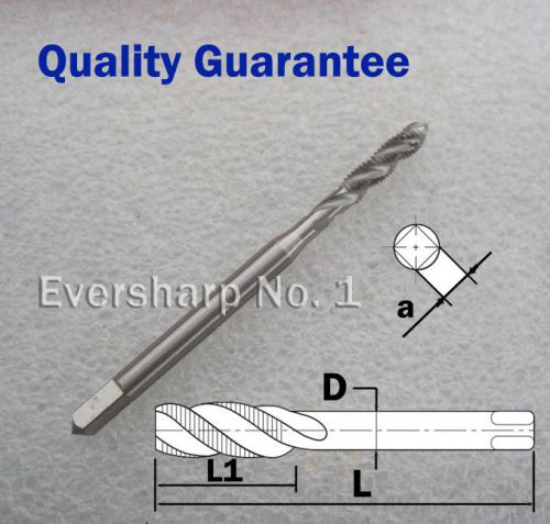 1pcs hss strengthing shank spiral fluted right hand machine tap m3 pitch 0.5mm for sale