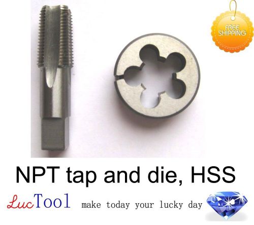 3/4-14 pipe tap and die, NPT tap and adj die, HSS