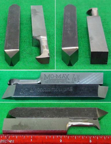 2 Cobalt HSS Alloy 7/16&#034; Threading Cutter Lathe Tool Bits Machinist Gunsmith Lot