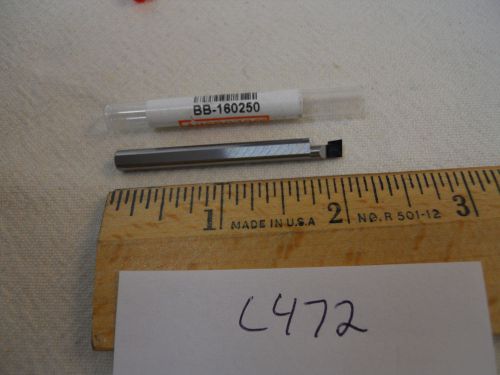 1 new micro 100 solid carbide boring bar.   bb-160250             {c472} for sale