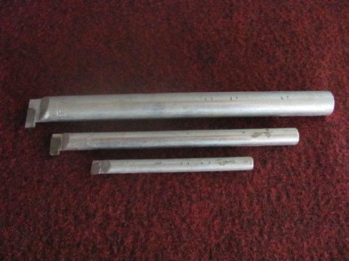 Lot of 3 MICRO 100  CARBIDE TIPPED Boring Bars    &gt;Free Shipping &lt;