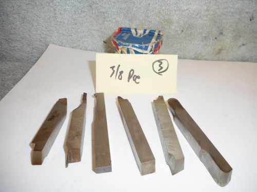 Machinists Buy Now DR #3 3/8 HSS Unused and Preground Tool Bits