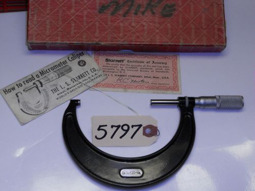 Starrett no. 436 carbide tipped micrometer, 3-4&#034; capacity for sale