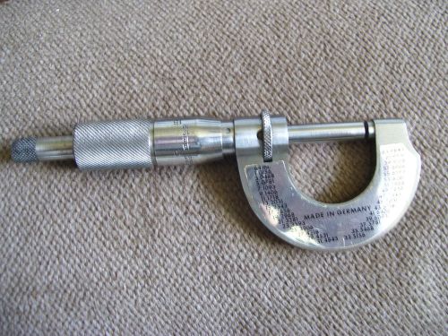 VINTAGE MICROMETER 0-1&#034; WITH CASE MADE IN GERMANY HELIOS ???