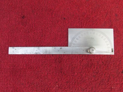 Steel Protractor, No 17 General Hardware Mfg. Co, Stainless Steel, Made In USA