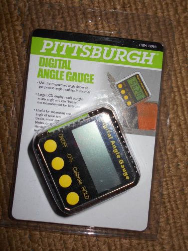 NEW Pittsburgh Digital Angle Gauge 4 x 90 Degree Measuring Range