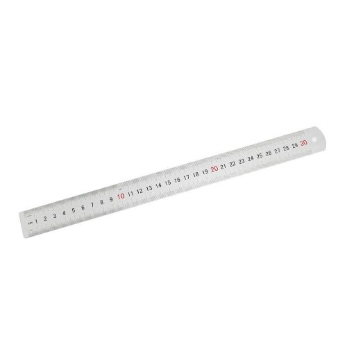Students Metal 12 inches Metric Straight Ruler Measuring Tool