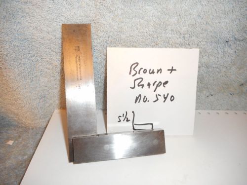 Machinists 11/27 buy now  usa brown /sharpe 51/2 hi-precsion square for sale