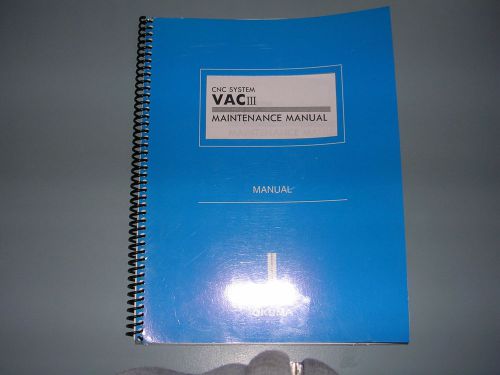 Okuma CNC  VACIII  Maintenance Manual