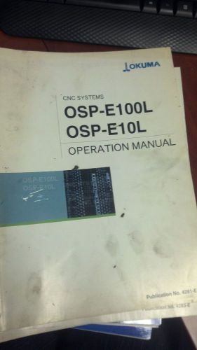 Okuma OSP-E100L Operations Manual Pub No. 4281-E