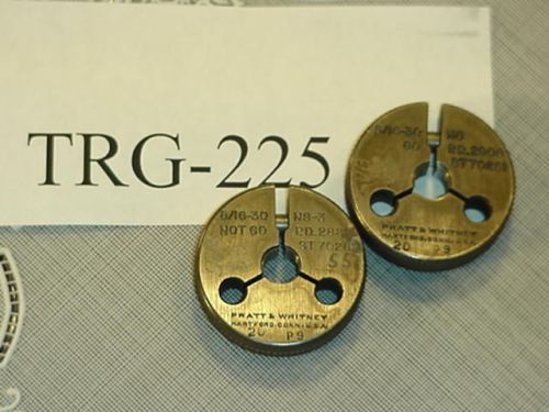 Thread Ring Gage Set 5/16-30 NS GO &amp; NOGO TRG-225