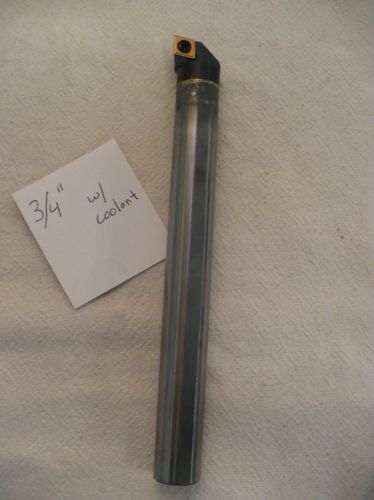 1 new 3/4&#034; carbide boring bar. takes ccmt 32.52 carbide insert 6-3/4&#034; oal {a631} for sale