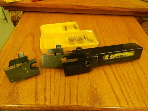 Kennametal NGDHR-16 Interchangeable Head Groving Tool with Accessories